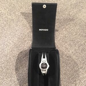 Movado silver watch